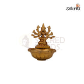Brass Varahi Vilakku – 4.6 Inch Height | Goddess Varahi Brass Oil Lamp for Rituals, Navratri & Home Pooja